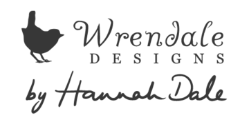 Wrendale Designs Stampa Su Tela Quadrata 20 Cm - Mucche Di Natale, Design Hannah Dale, Fatta A Mano UK